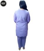 Women's Cotton Mirror Work Kurta Pant Set, Lavender, Western Style Co-ord Suit